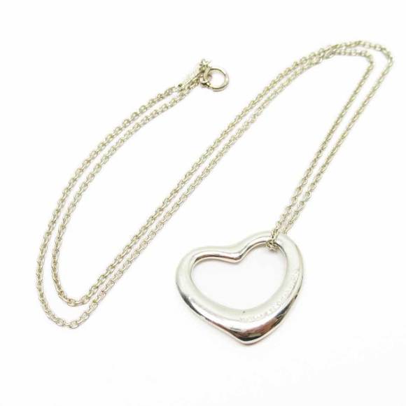 Tiffany Open Heart Necklace Silver